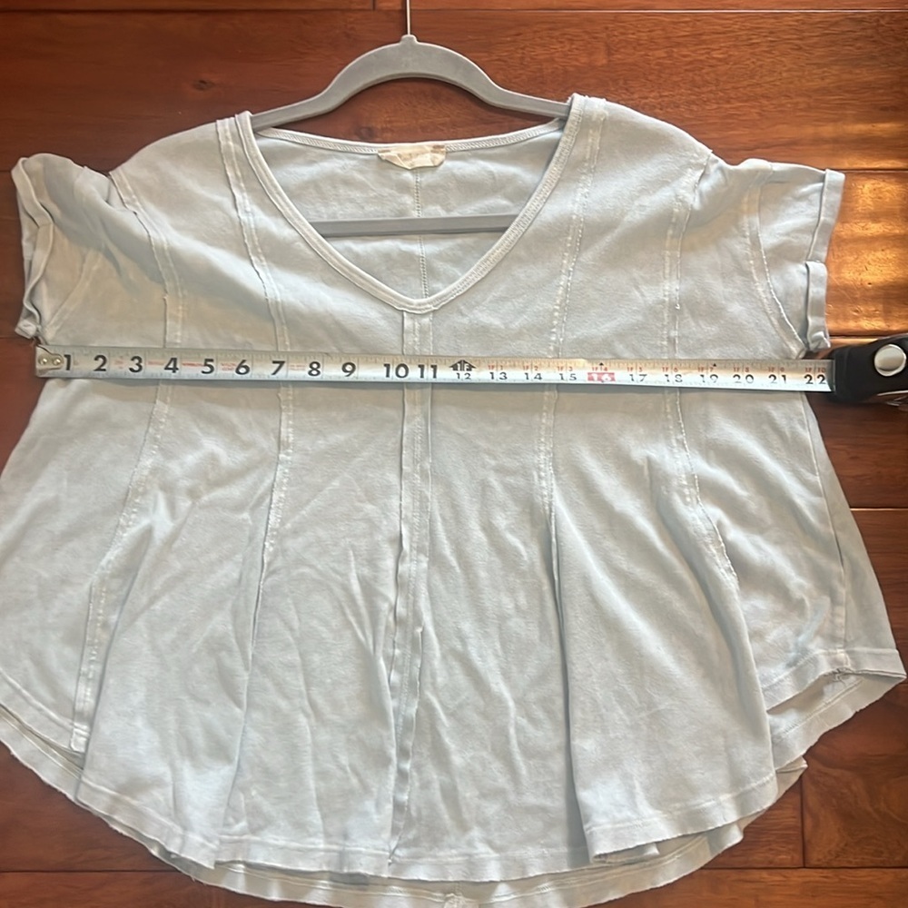altar'd state size XS Light blue V-Neck T-shirt - Picture 6 of 7